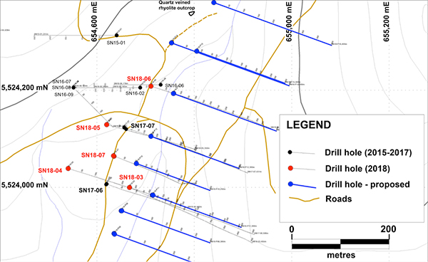 Plan Map of Proposed Drilling