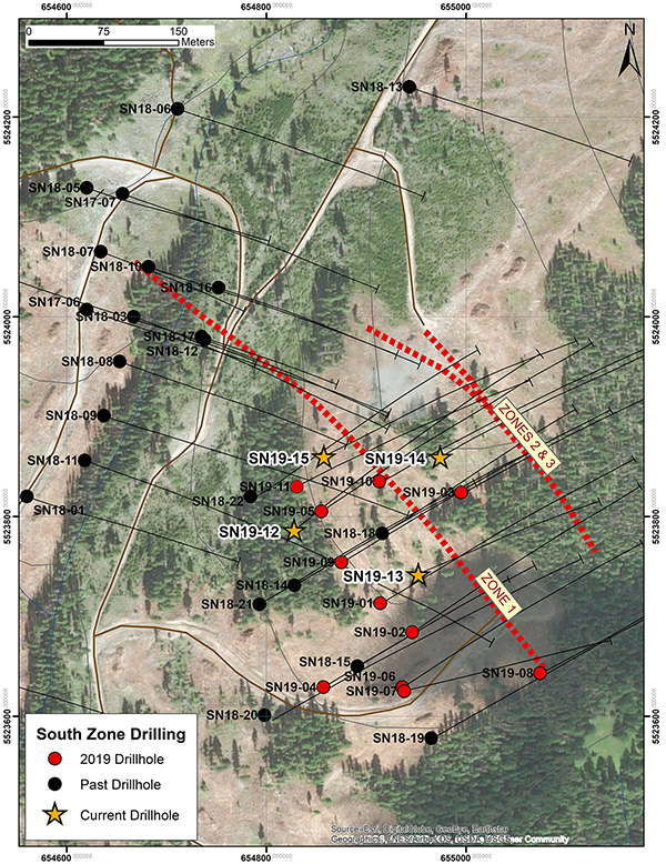 PLAN MAP OF CURRENT DRILL PROGRAM